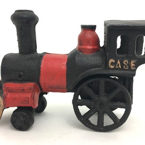 Train CASE Cast Iron Locomotive Steam Engine 1950s