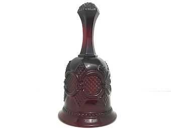 Bell 1876 Avon Cape Cod Ruby Red Glass Vintage