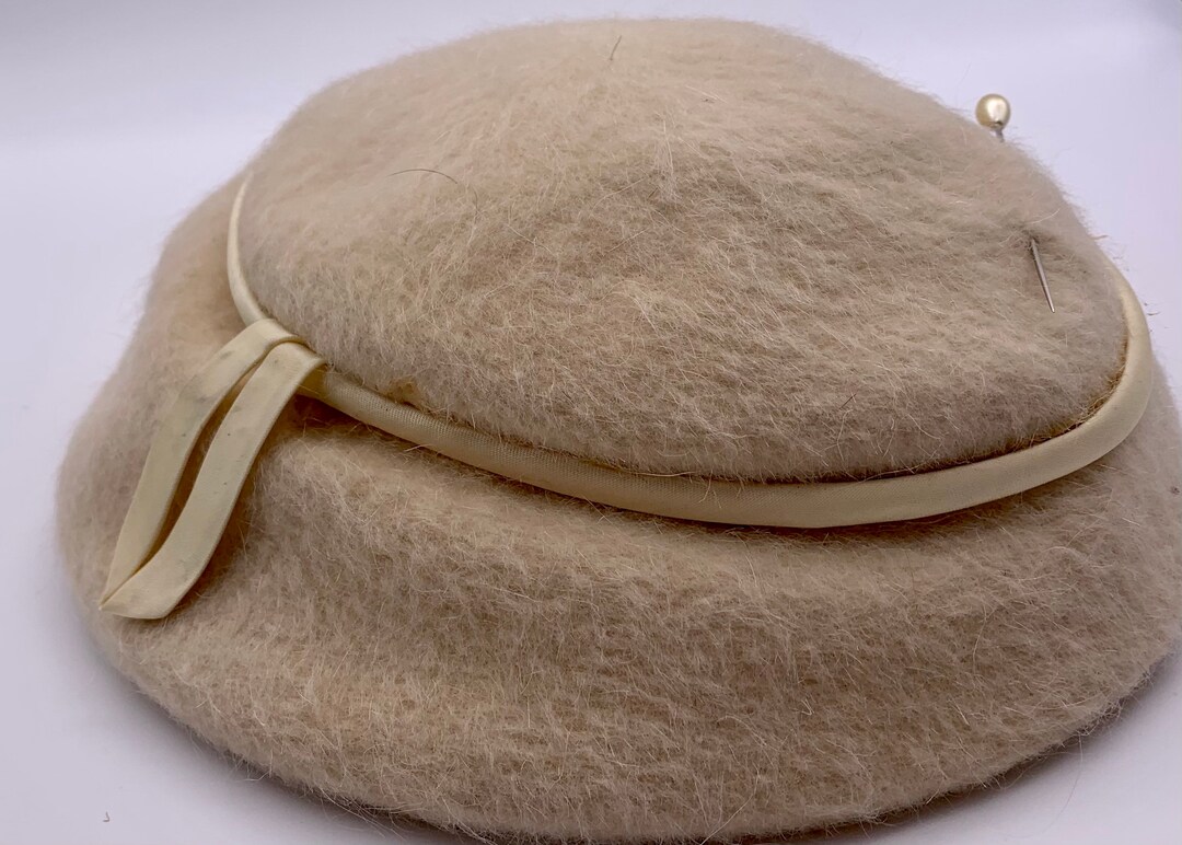 Hat Wool Tan Cream Ritz Henry Pollak, Co Medium - Etsy