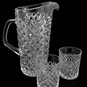 Pitcher Tumbler Whiskey Crystal Pillow Diamond Libs Bohemia