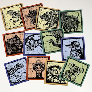 Gioco di carte di memoria della fauna selvatica australiana