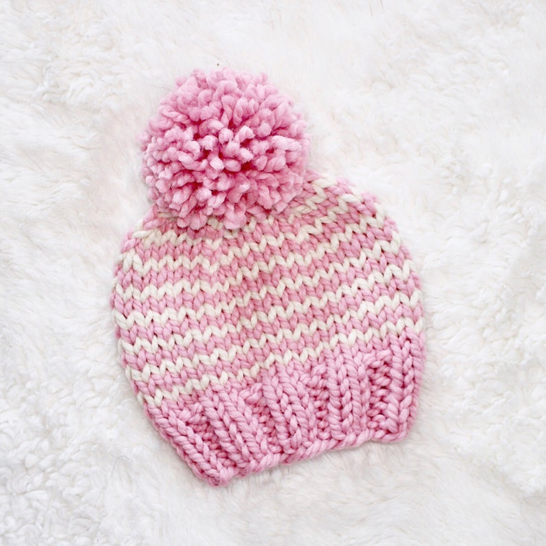 Toddler Hat with Stripes Baby Striped Hat Neutral Color Hat for Boy Neutral Color Hat for Girl Gray and White Striped Kids Hat