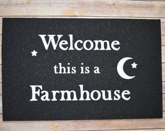 Recycled Rubber Farmhouse Mat