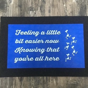 Widespread Panic Inspired &quot;I&#39;m Not Alone&quot; Doormat