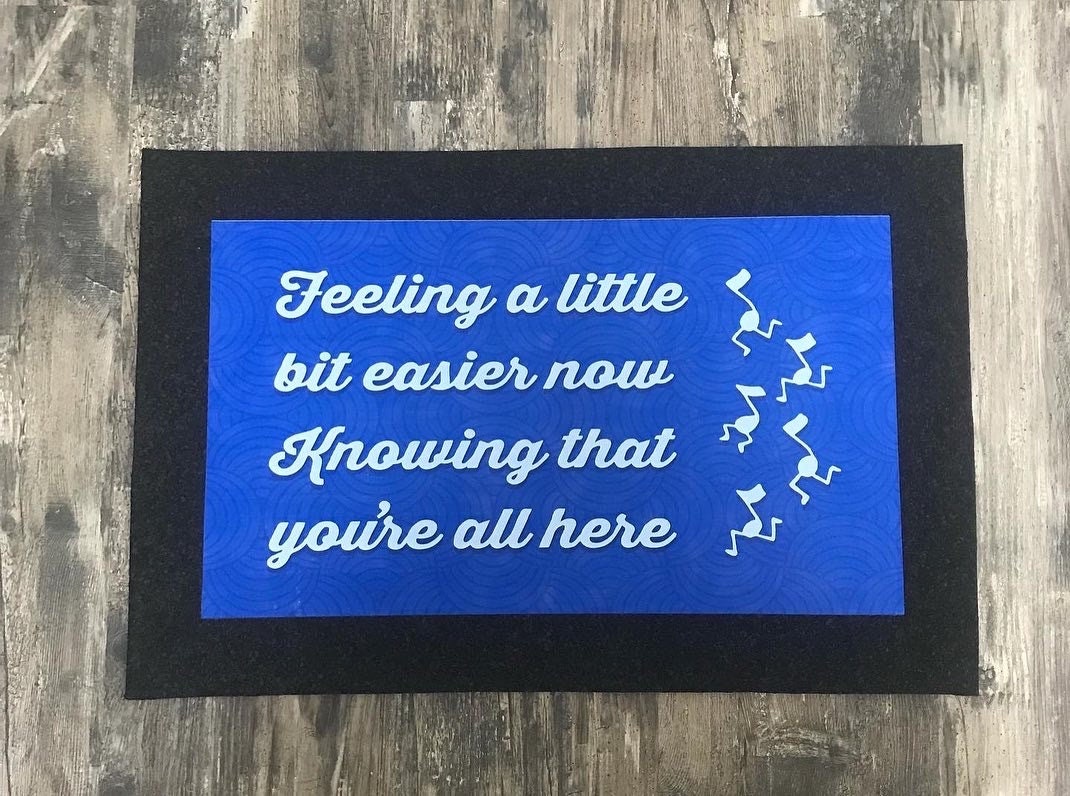 Widespread Panic Inspired "I'm Not Alone" Doormat