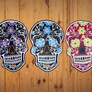 Die Cut Sugar Skull East Coasters