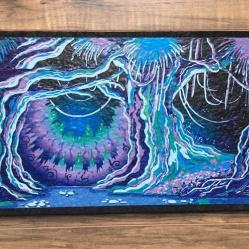 Recycled Rubber Mystical Forest Dab Mat Etsy