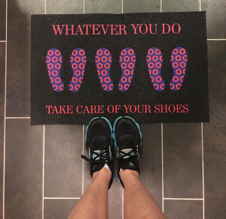 Phish Inspired Cavern Mat Whatever You Do Take Care of Your Shoes image 1