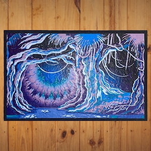 Recycled Rubber Mystical Forest Dab Mat
