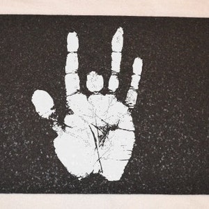 Recycled Rubber Jerry Garcia Handprint Mat - Perfect for Grateful Dead Fans!