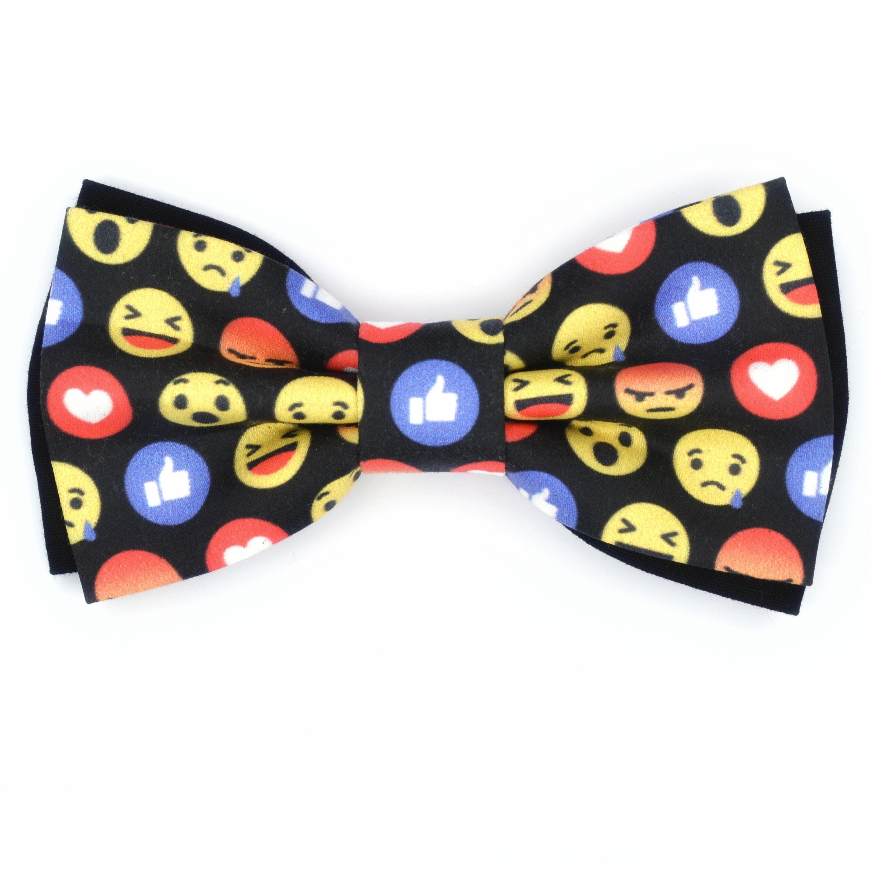 Facebook bow tie. Emoji bow tie. Black bow tie. Mens bow ties. Etsy