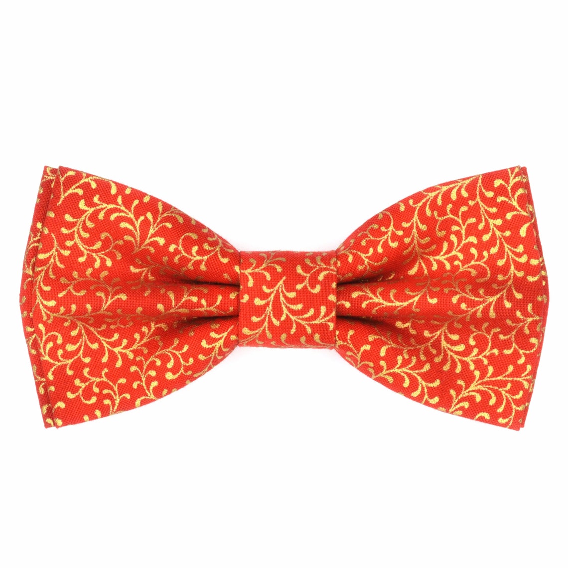Red Gold Bow Tie. Mens Bow Ties. Womens Bow Tie. Kids Bow Tie. Etsy UK