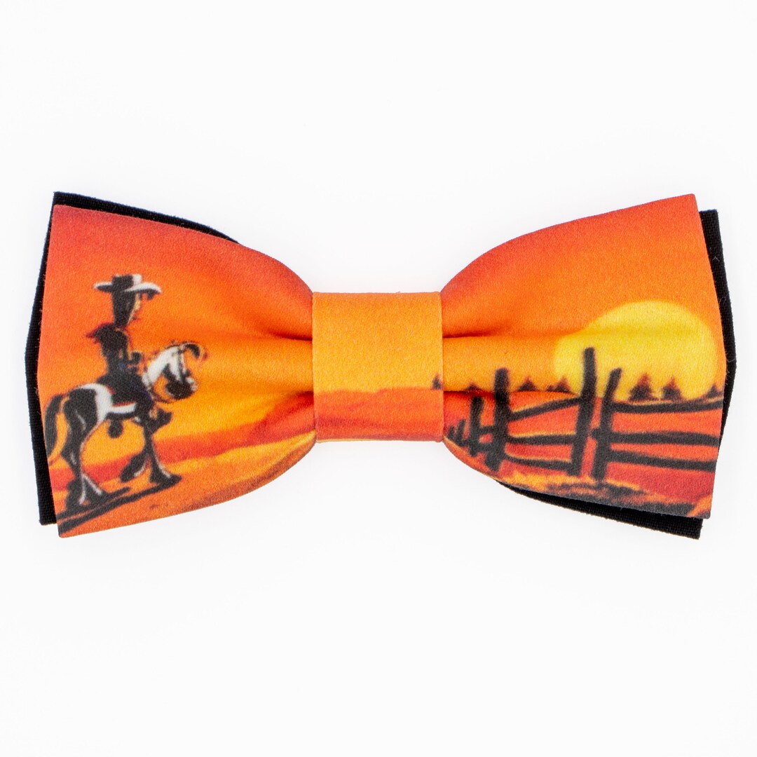 Lucky Luke Bow Tie. Cowboy Bow Ties. Comic Bow Tie. Mens Bow Etsy