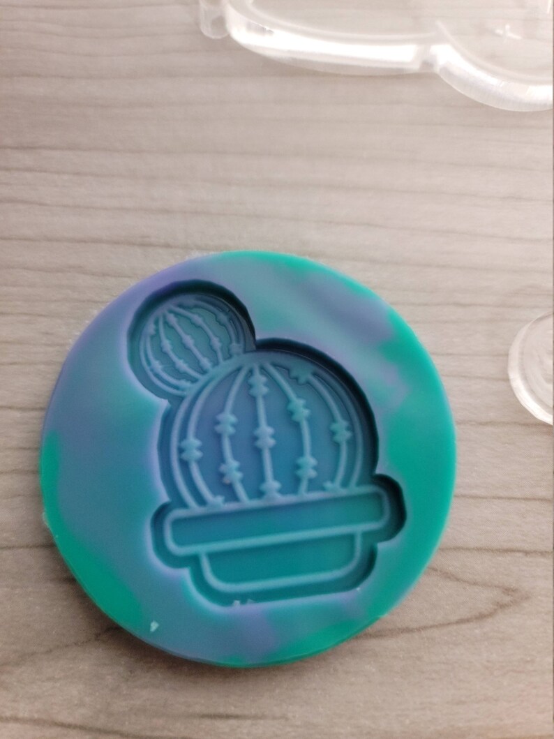 Cactus Silicone Mold Badge Reel Pop Socket Custom Molds Etsy