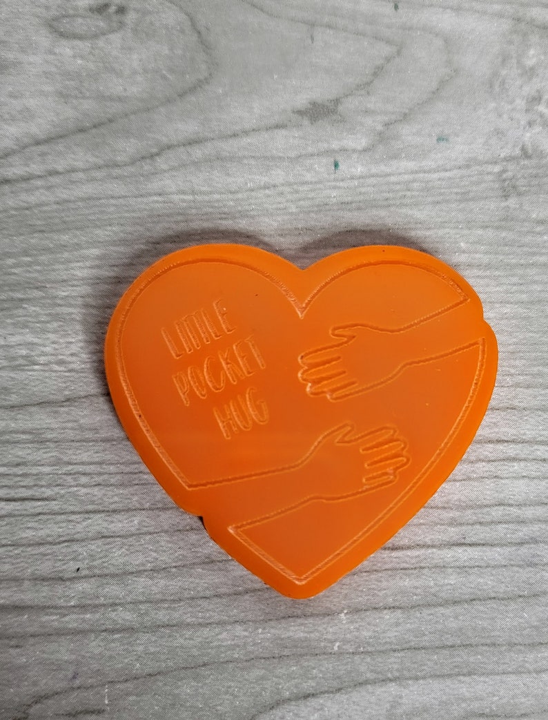Pocket Hug Love Token Silicone Mold Custom Molds Etsy