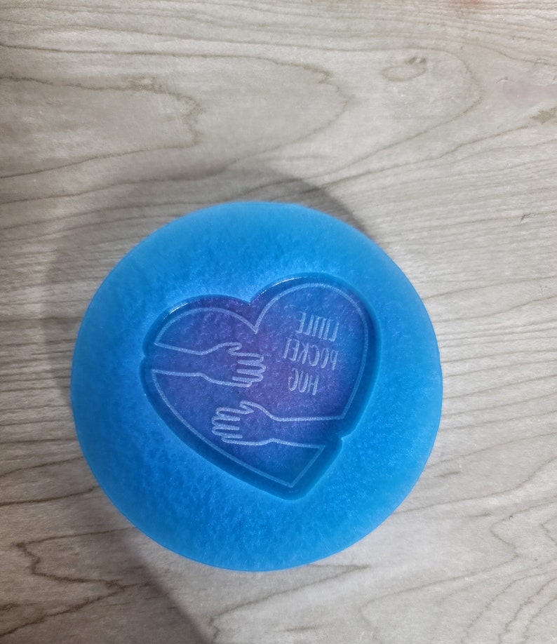 Pocket Hug Love Token Silicone Mold Custom Molds Etsy