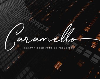 New! Caramello - Handwritting Script Font