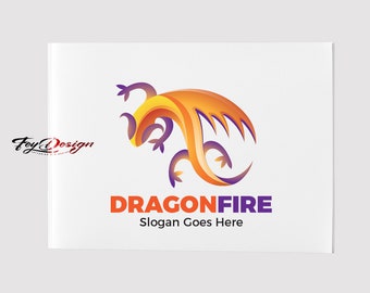 Dragon Animal Logo - Vector Logo - Editable Logo