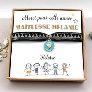 Pulsera de acero inoxidable dorada, gracias por este año maestro, mensaje personalizado