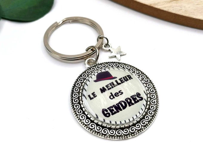 Son-in-law cabochon key ring, the best of sons-in-law