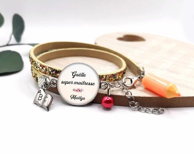 “Super mistress” mistress bracelet, mistress gift, customizable bracelet, customizable text