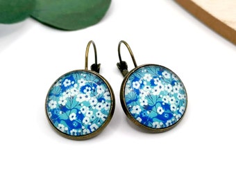 Liberty cabochon sleeper earrings