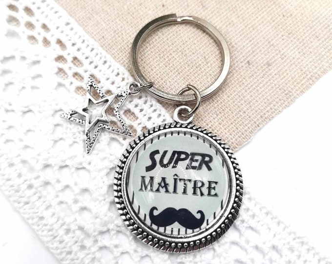 Master key ring, "super master", master gift, thanks, school gift, school teacher gift idea