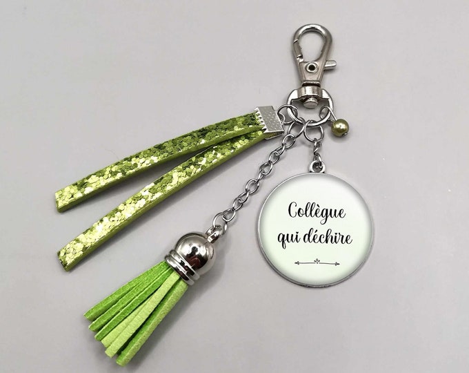 Colleague keyring "colleague who tears up", colleague gift, friend, 100% customizable text