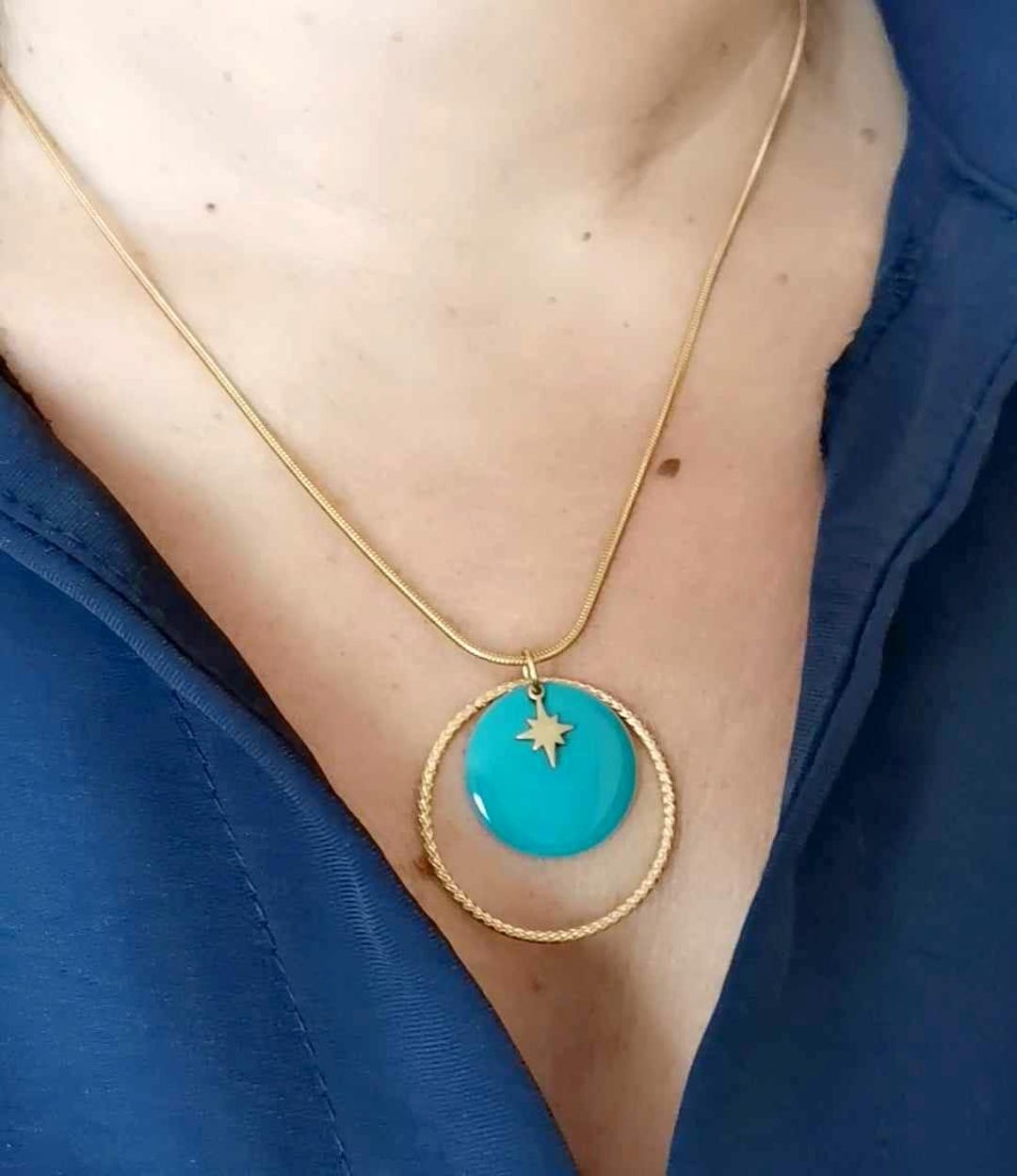 CONCHA TURQUOISE NECKLACE ALIITA (Honu sellers Sea Turtle