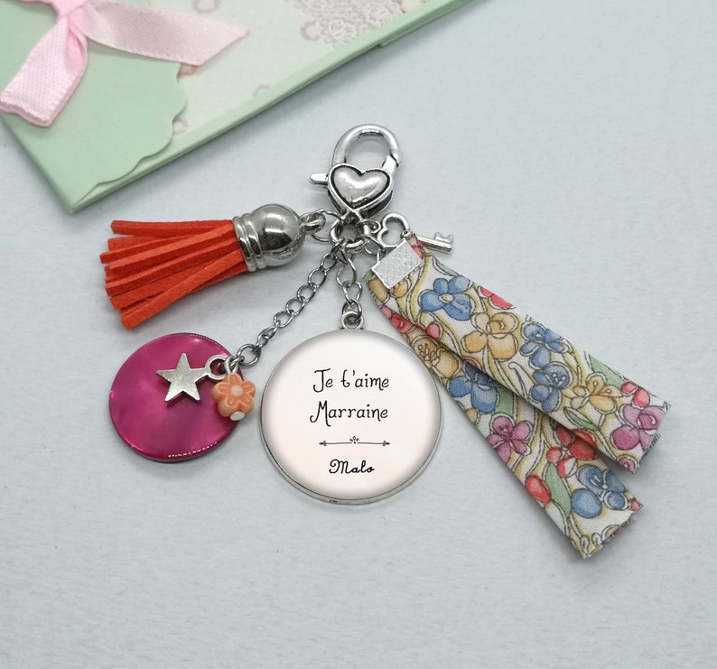 nanny Key door cabochon godmother I love you godmother tata personalized gift gift godmother