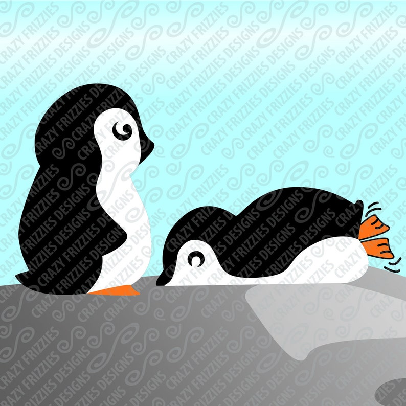Download Silly Penguins Falling Dizzy Clipart Svg Holidays ...