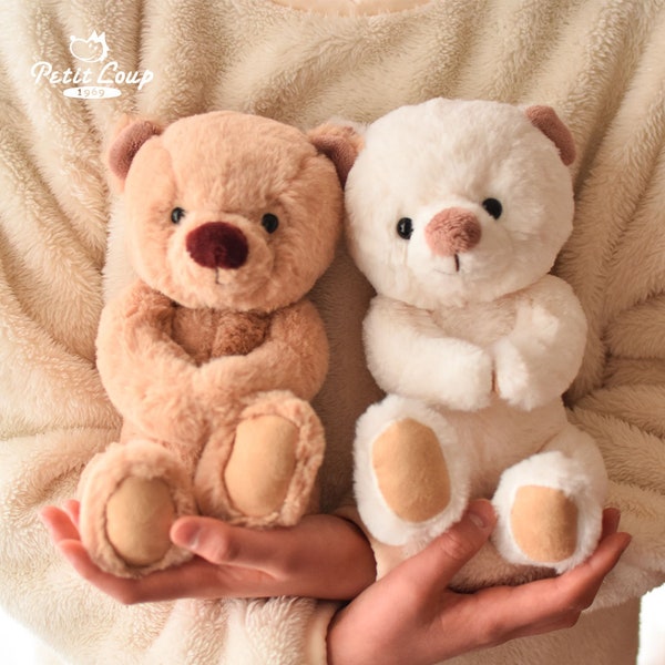 Jointed Teddy Bear KUU & FUU - First Teddy, Movable, Safe toy, Kids Gift, Stuffed Animal, Doll Plush