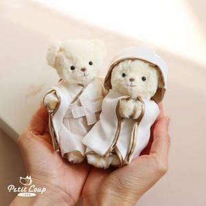Stroje Kimono dla Pluszaków - Shiromuku, Hakama, Ubrania dla Misia Teddy, Moda na Pluszaki