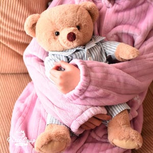 Build A Bear 2-Pack Teddy Bear Clothes Outfits - Blue & Pink Pajama Sets For 12-16" Stuffed Animals (Machine Washable) Skzoo Plush