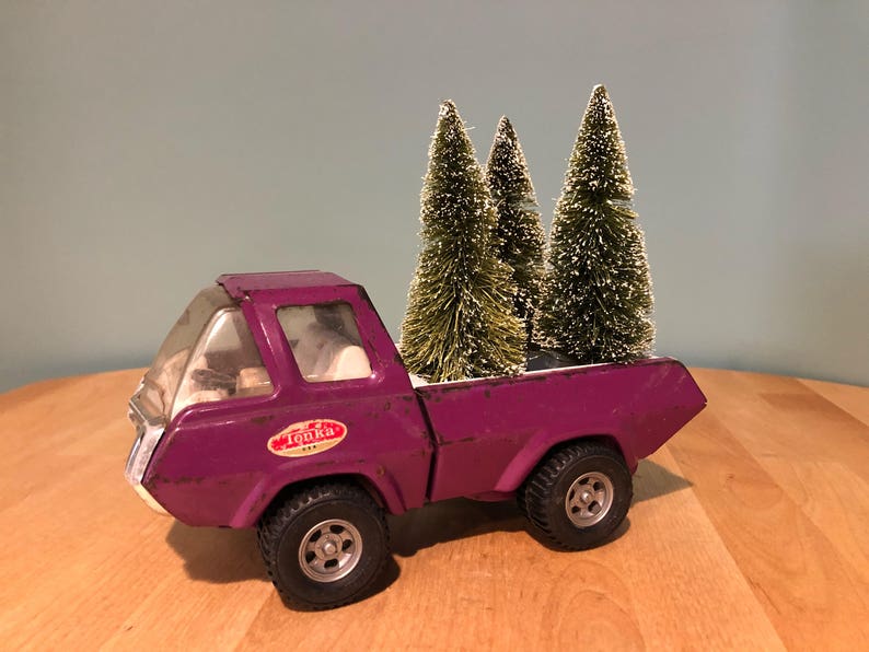 purple tonka truck
