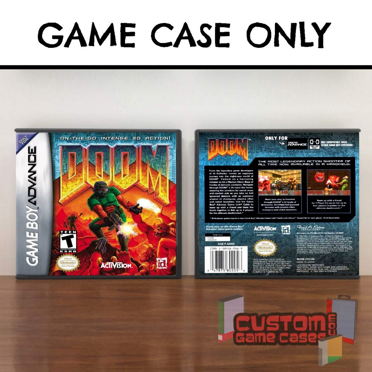 Doom GBA Gameboy Advance Collector's Game Case With - Etsy