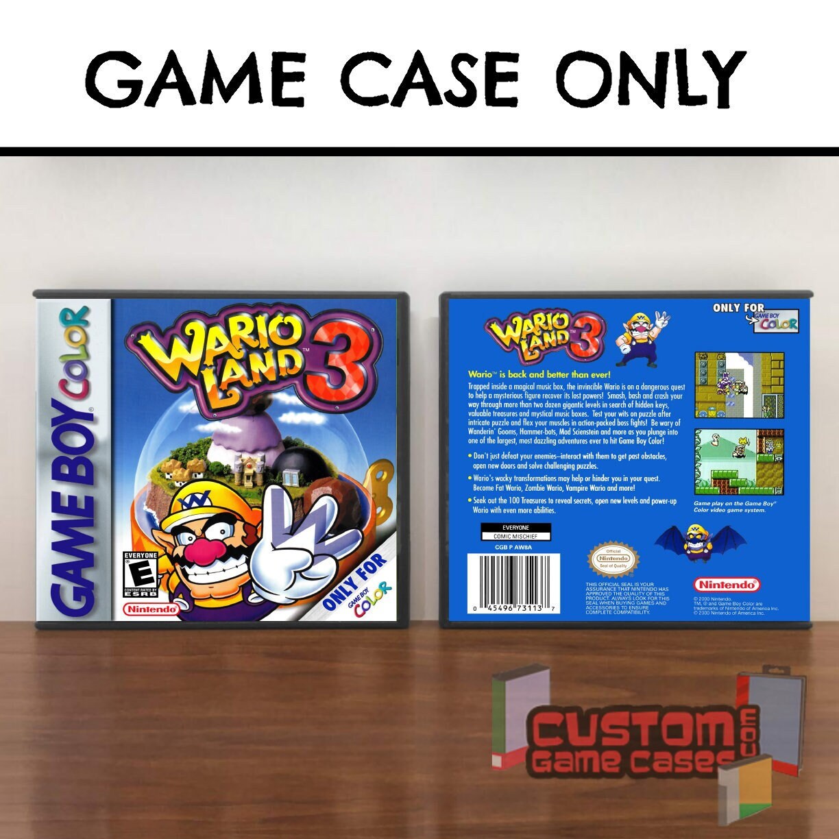 Wario Land 3 GBC Gameboy Color Collector's Game Case - Etsy Singapore