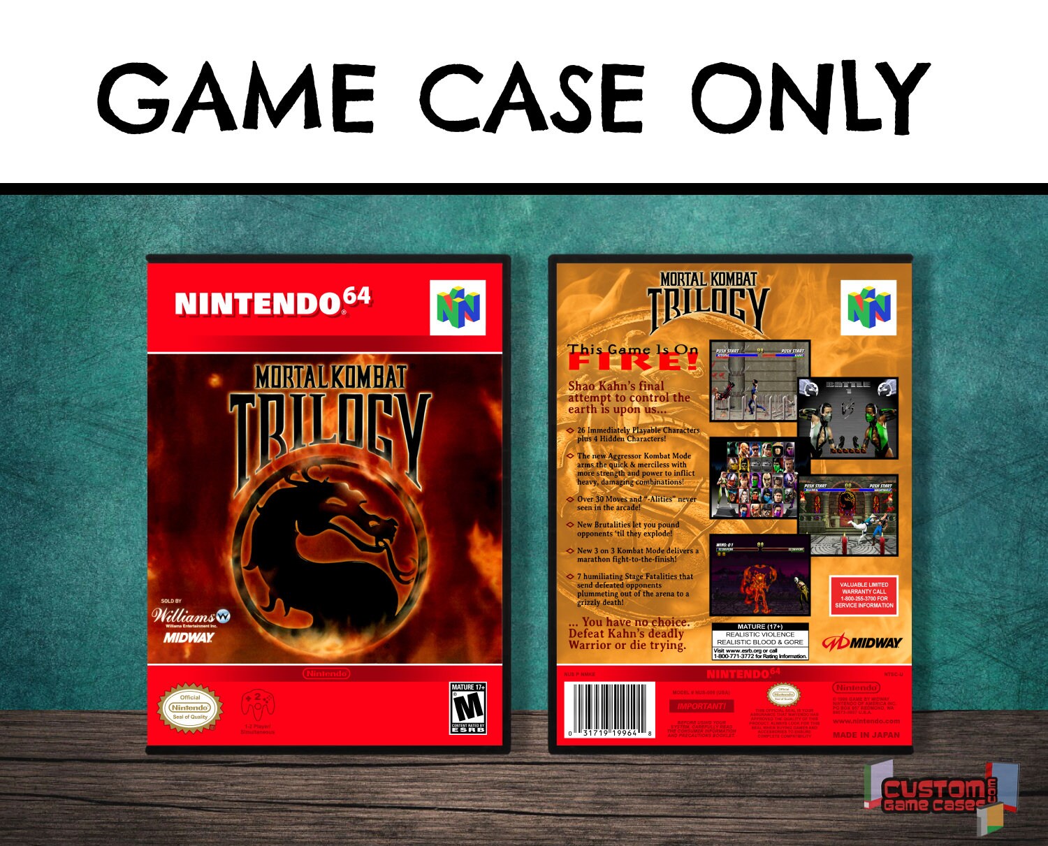 Mortal Kombat Trilogy N64 Nintendo 64 Collector's Game - Etsy Israel