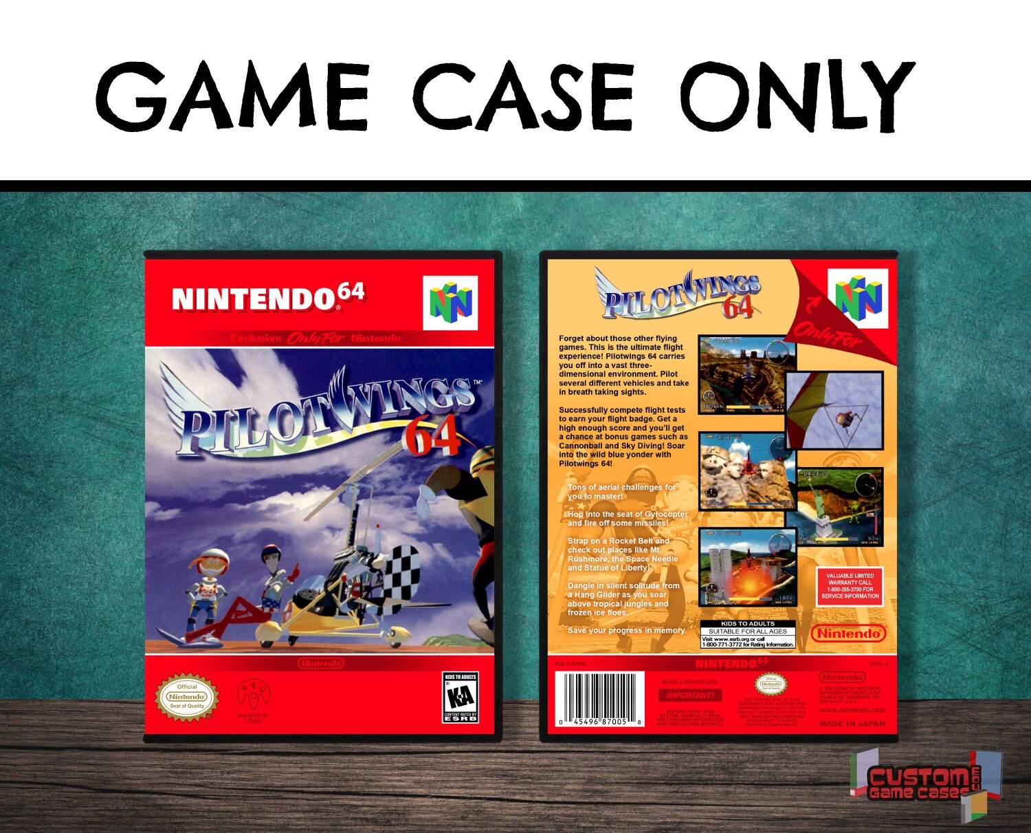 Pilotwings 64 N64 Nintendo 64 Collector's Game Case - Etsy