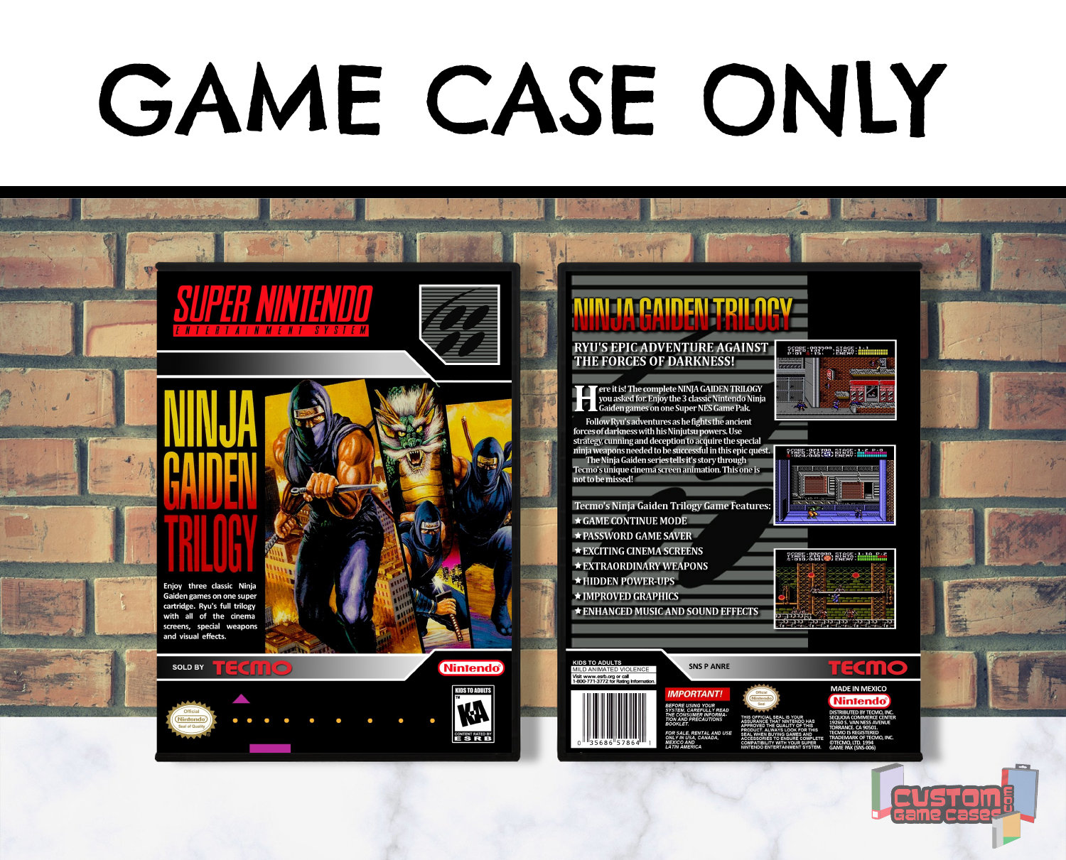 Ninja Gaiden Trilogy SNES Super Nintendo Collector's - Etsy