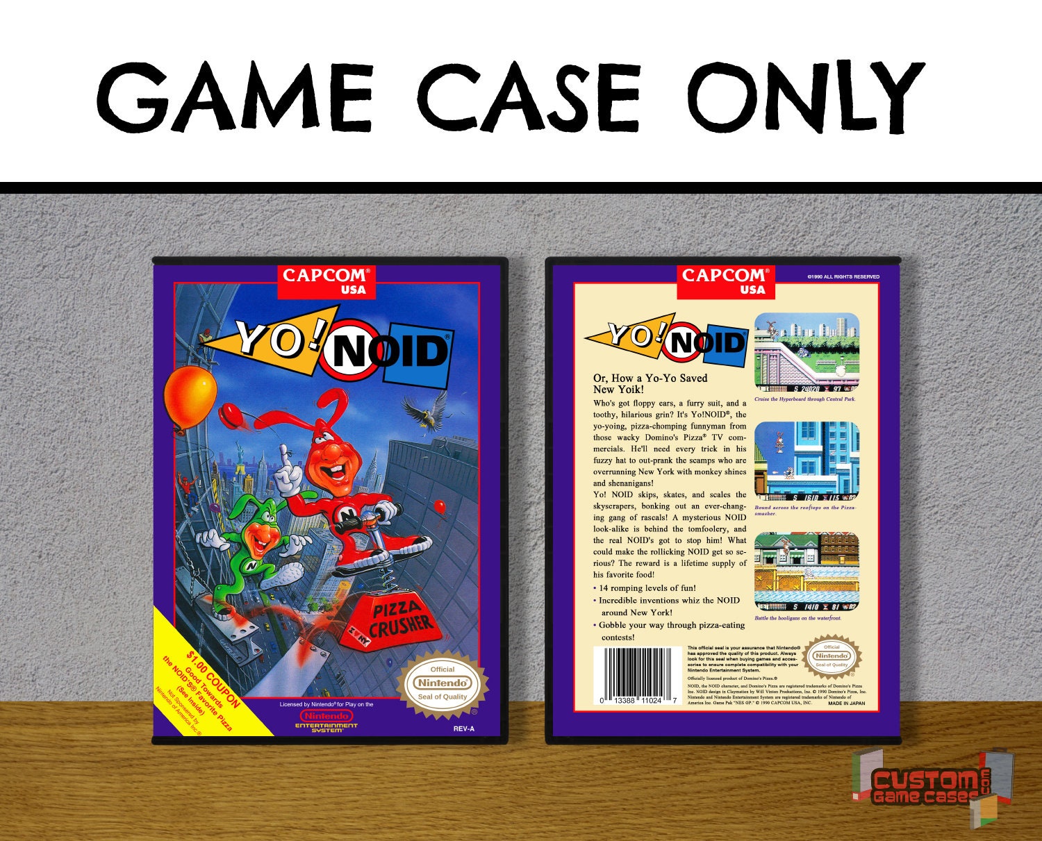 Yo Noid NES Nintendo Collector's Game Case With Cover - Etsy Israel