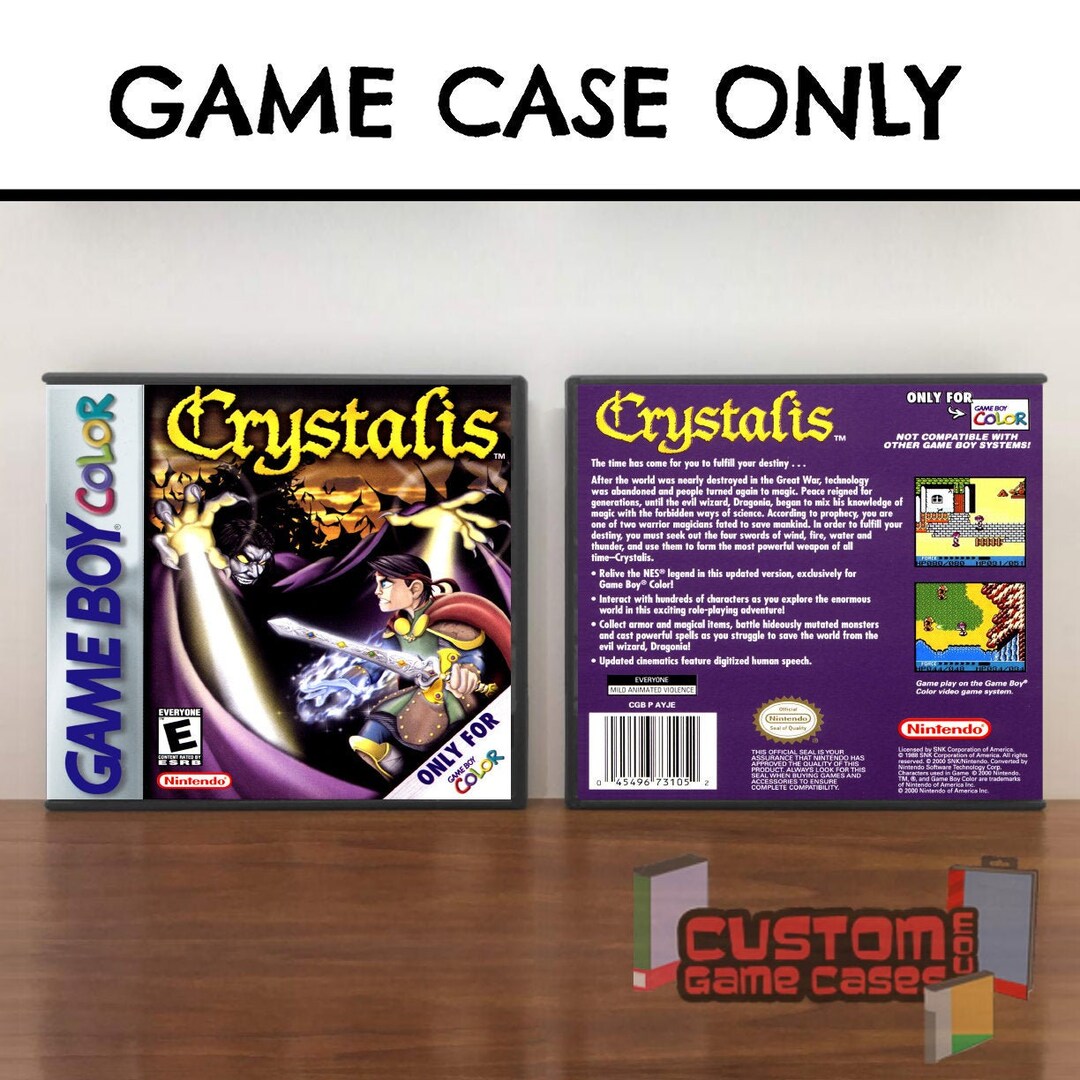 Crystalis GBC Gameboy Color Collector's Game Case With - Etsy Israel