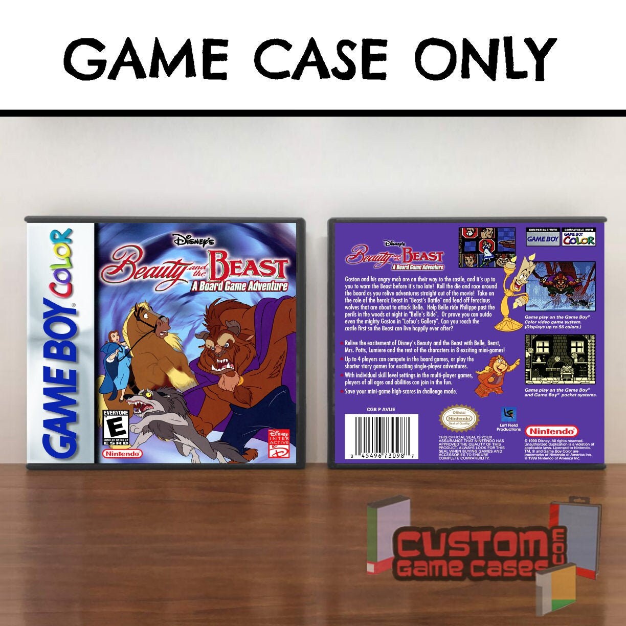 Beauty and the Beast A Board Game Adventure GBC Gameboy Etsy
