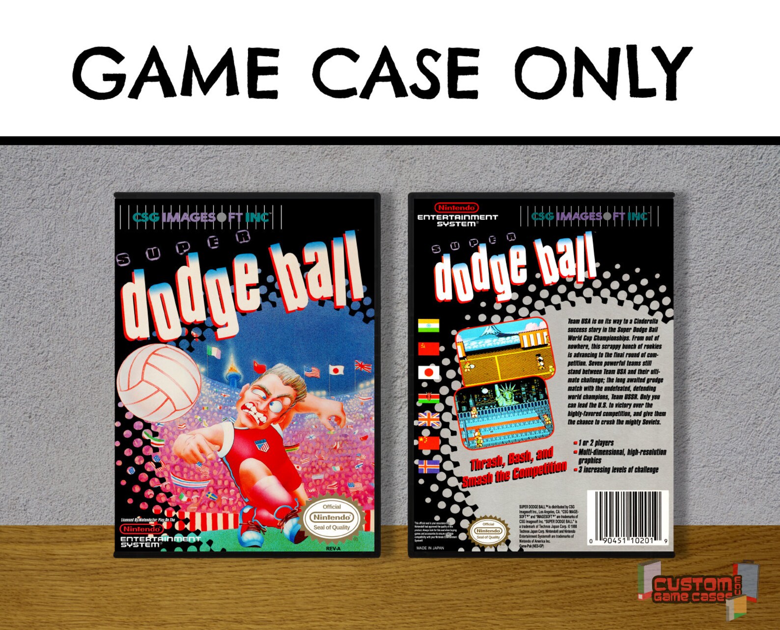 Super Dodgeball NES Nintendo Collector's Game Case Etsy