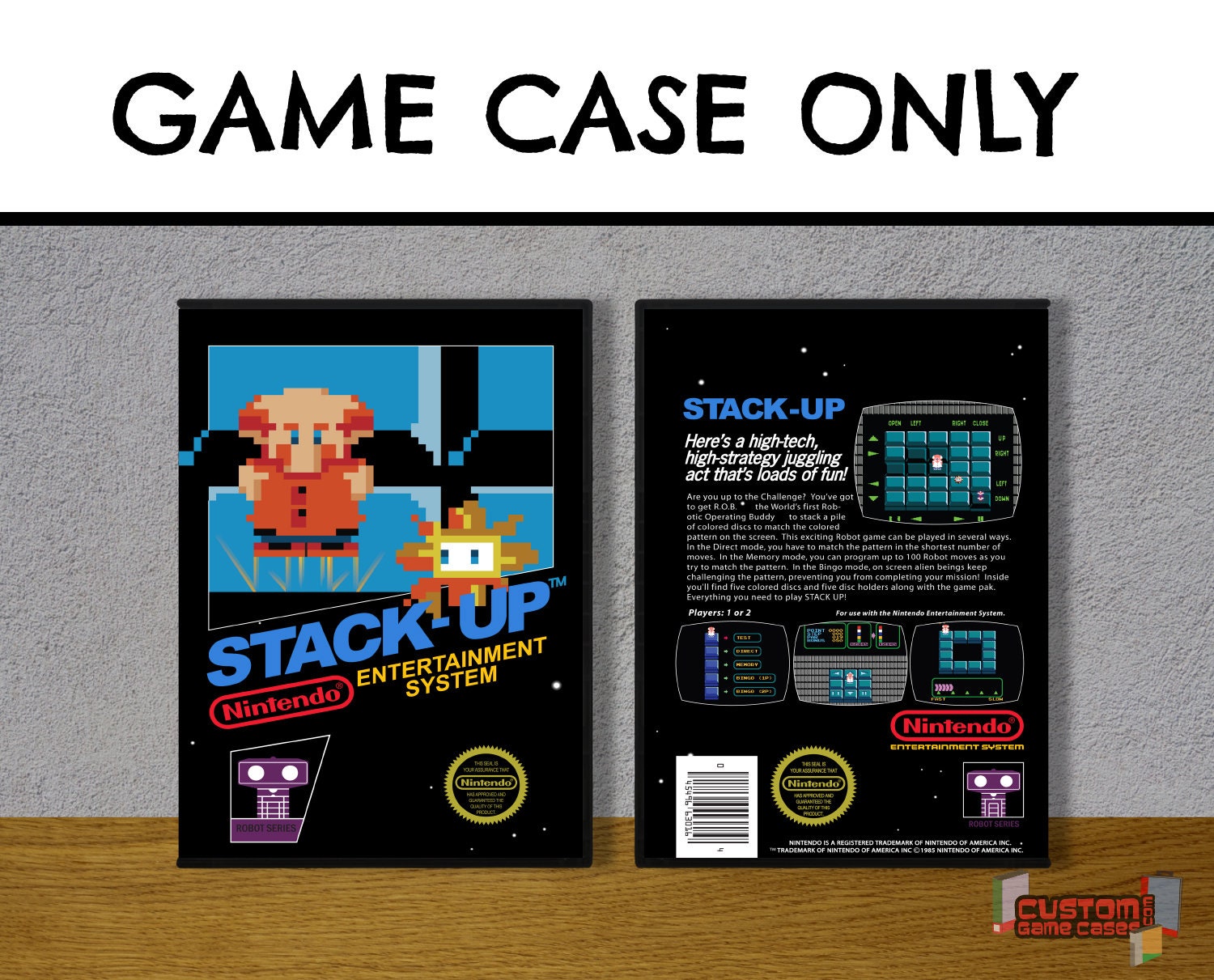Stack up NES Nintendo Collector's Game Case With Cover Etsy