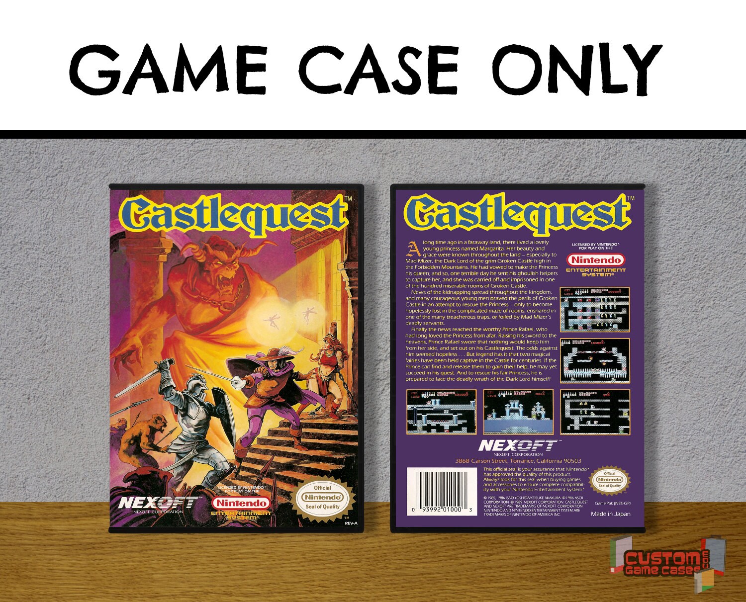 Castlequest NES Nintendo Collector's Game Case Etsy