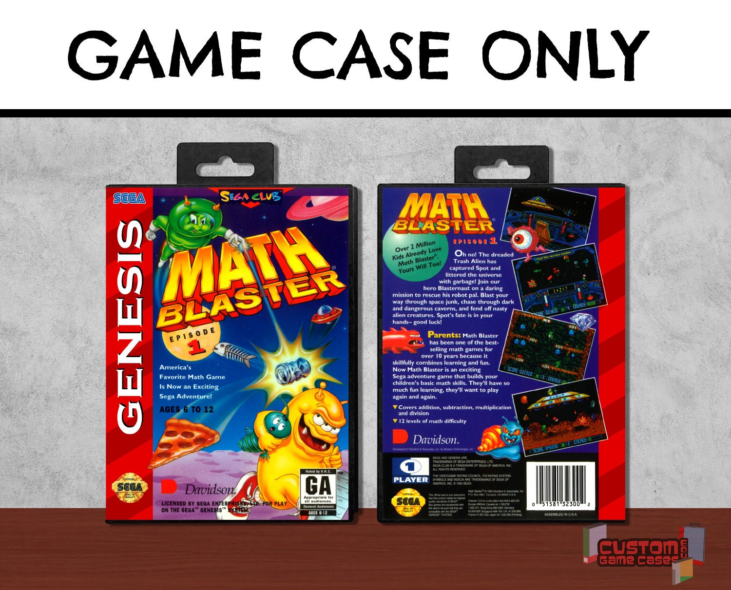 Math Blaster: Episode 1 SG Sega Genesis Collector's - Etsy India