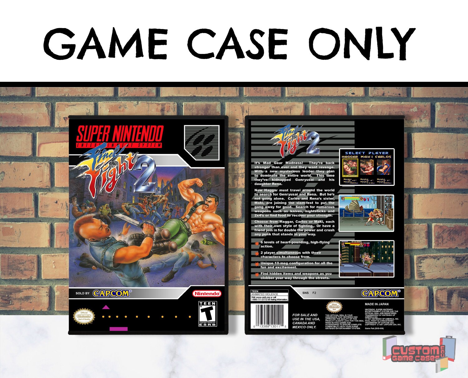 Final Fight 2 SNES Super Nintendo Collector's Game - Etsy