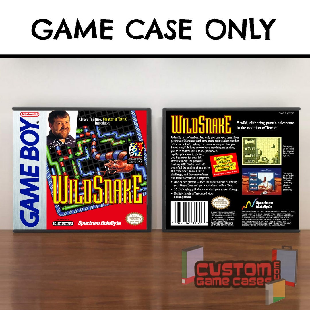 Wild Snake GB Gameboy Collector's Game Case With Cover - Etsy