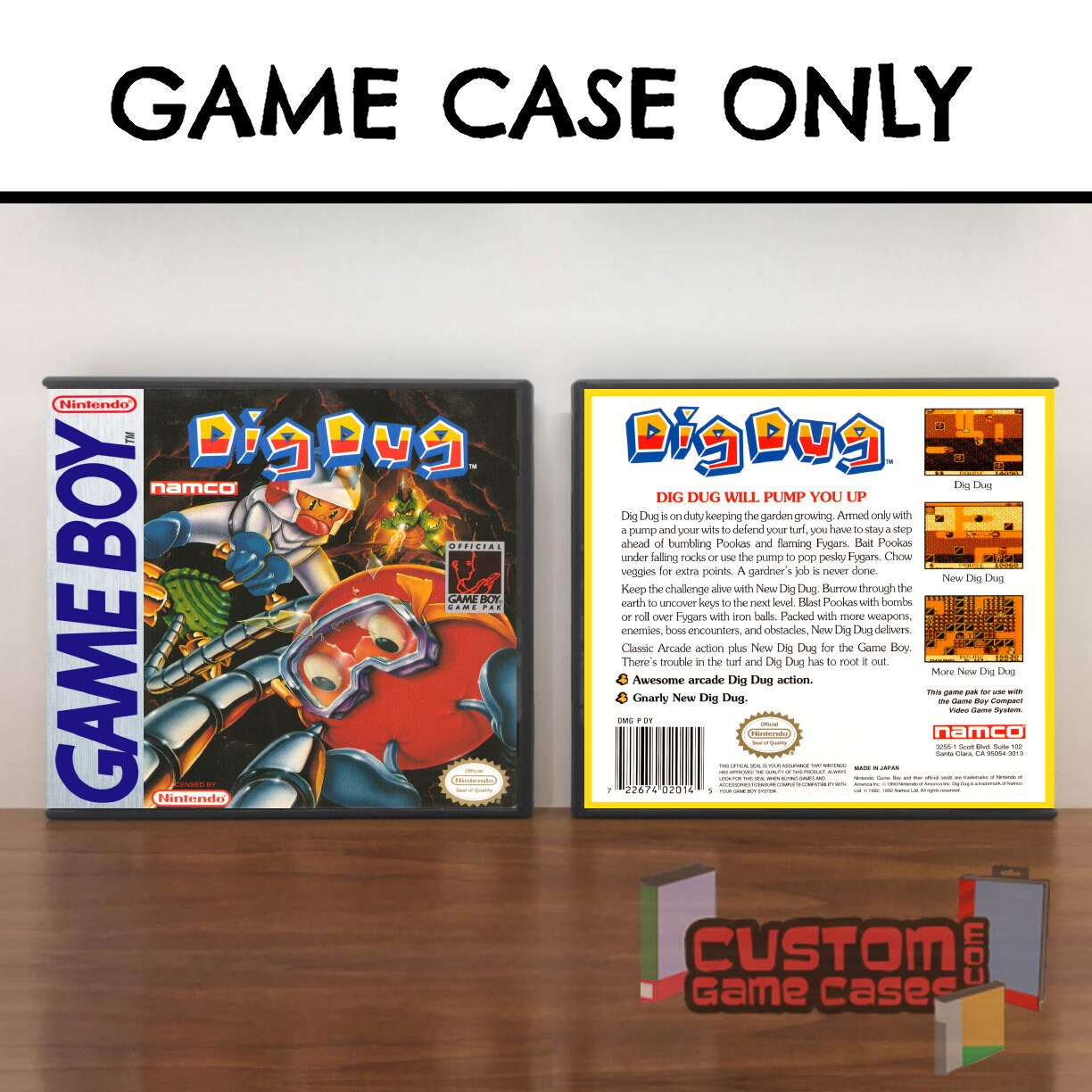 Dig Dug GB Gameboy Collector's Game Case With Cover - Etsy UK